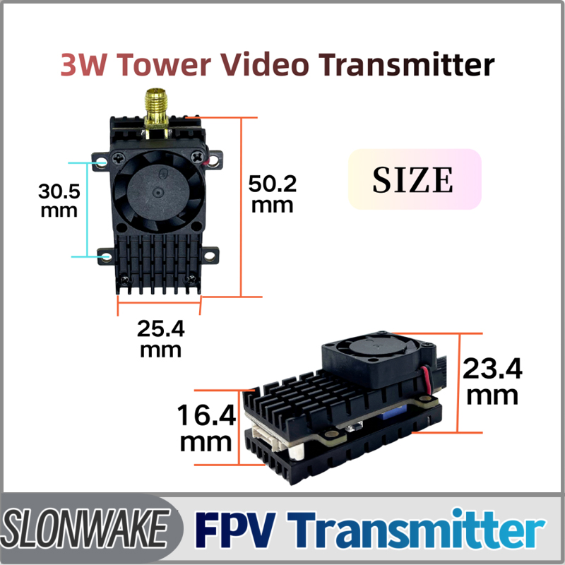 Drone Rc Transmitter And Receiver - SLONWAKE 5.8G 3000mW Simulation VTX FPV