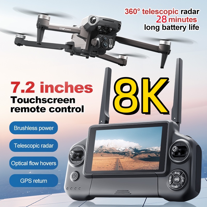8K 3 Axis Gimbal Brushless 7.2 - Drone Gps Rc Tt36 评论和价格
