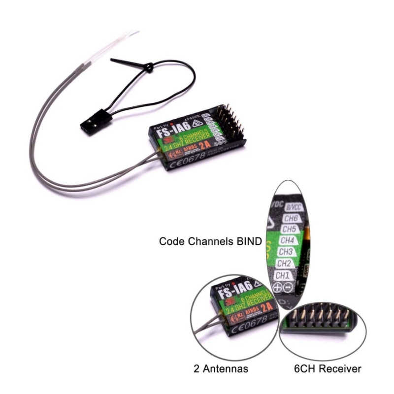 Flysky FS-IA6 Receiver 6CH Dua - Fpv Antenna Receiver 评论和价格