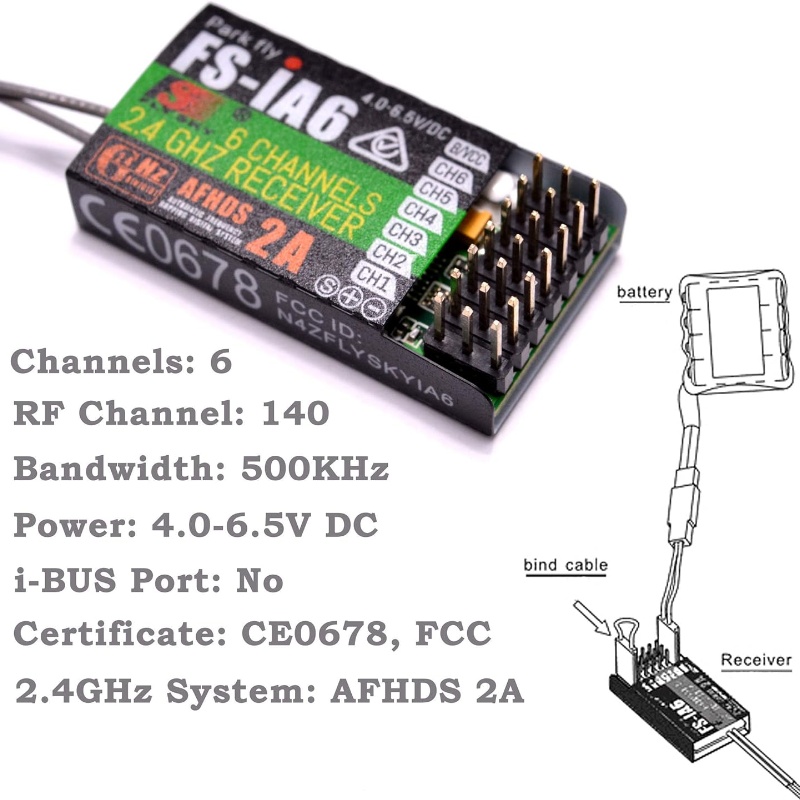 Flysky FS-IA6 Receiver 6CH Dua - Fpv Antenna Receiver 评论和价格