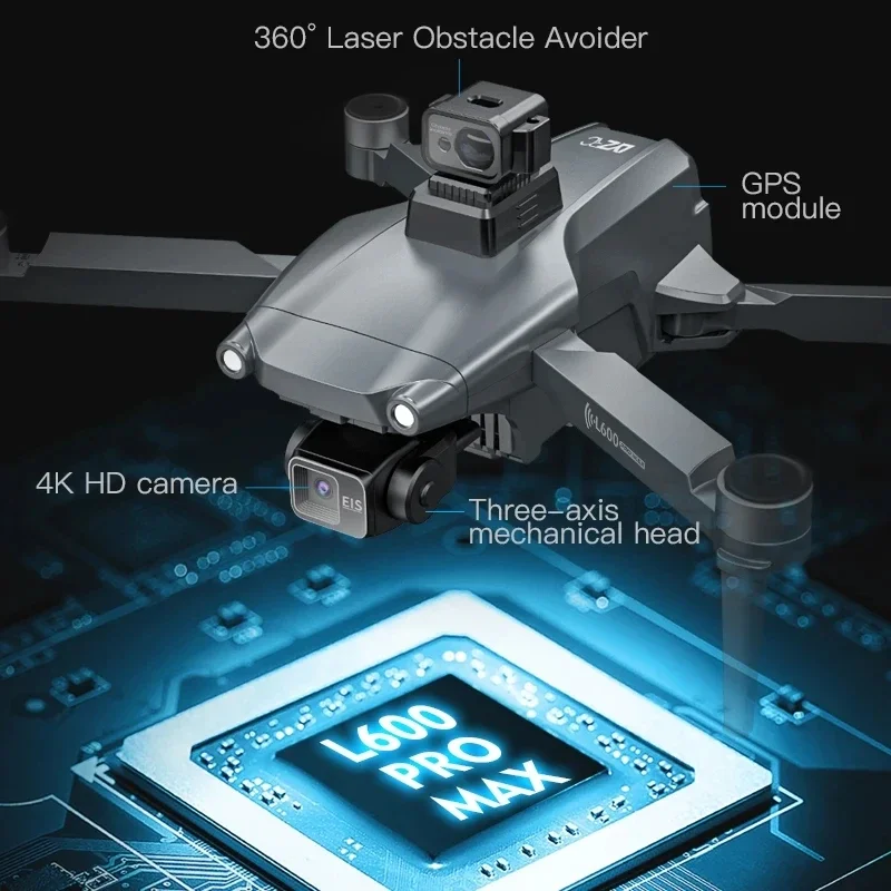 L600 PRO RC Drone 4K HD Dual C - Drone Vs Rc Helicopter 评论和价格