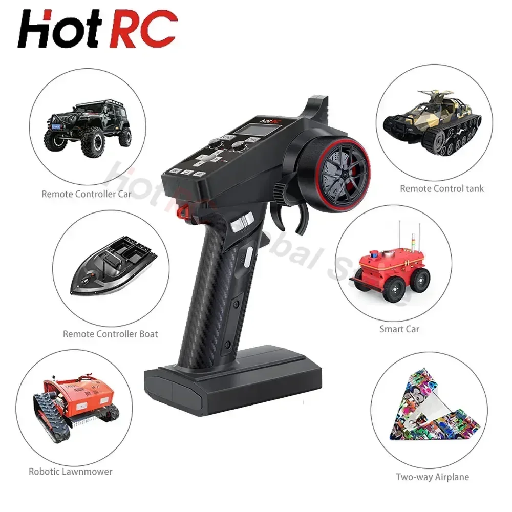 HotRC CT-6A 2.4G 6CH 6 Channel - Drone Rc Transmitter And Receiver 评论和价格