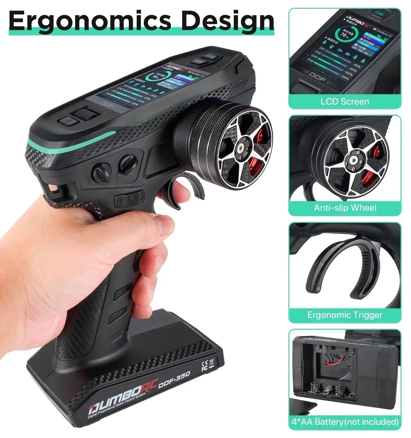 DUMBORC DDF-350 10CH RC Remote - Joystick Rc Drone 评论和价格