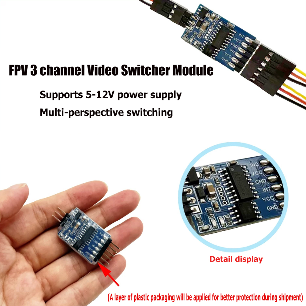 5.8G 3 Channel Video Switcher  - Drone Rc 评论和价格