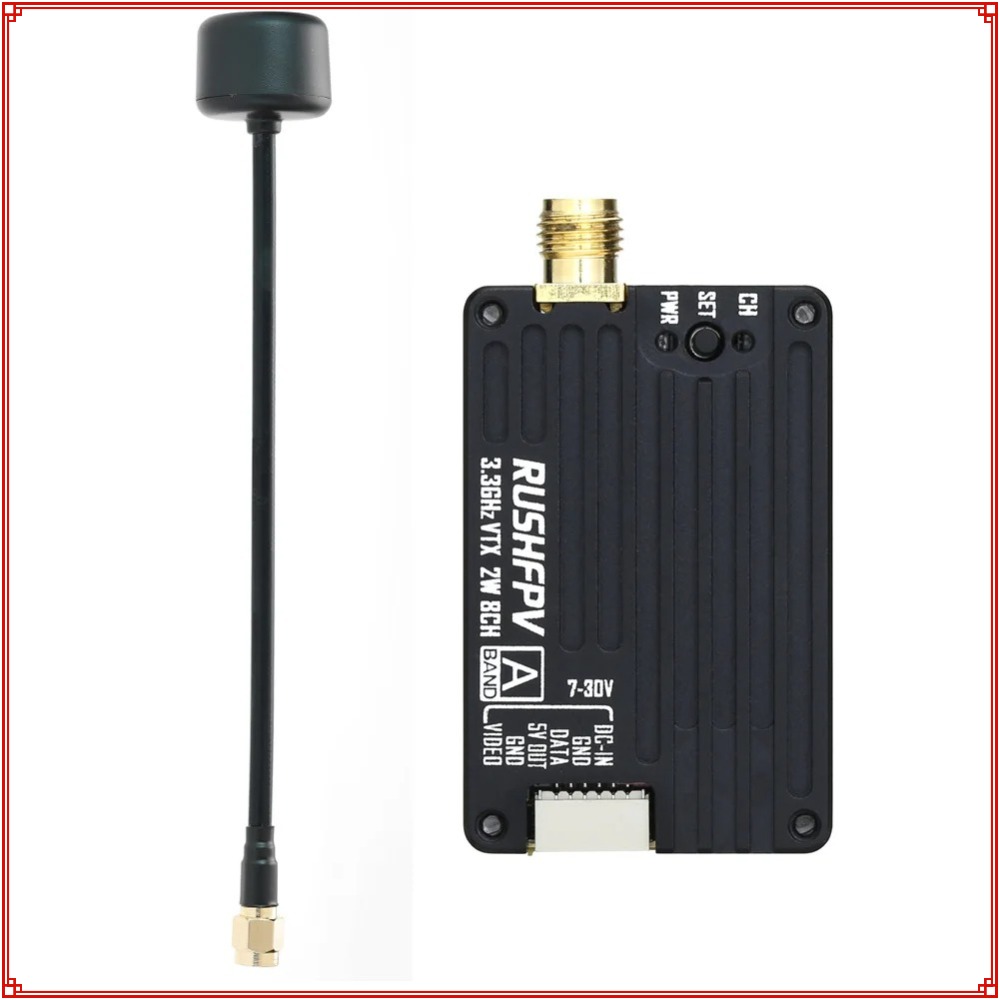2026 New RUSHFPV 3.3G 2W VTX T - Drone Rc Transmitter And Receiver 评论和价格