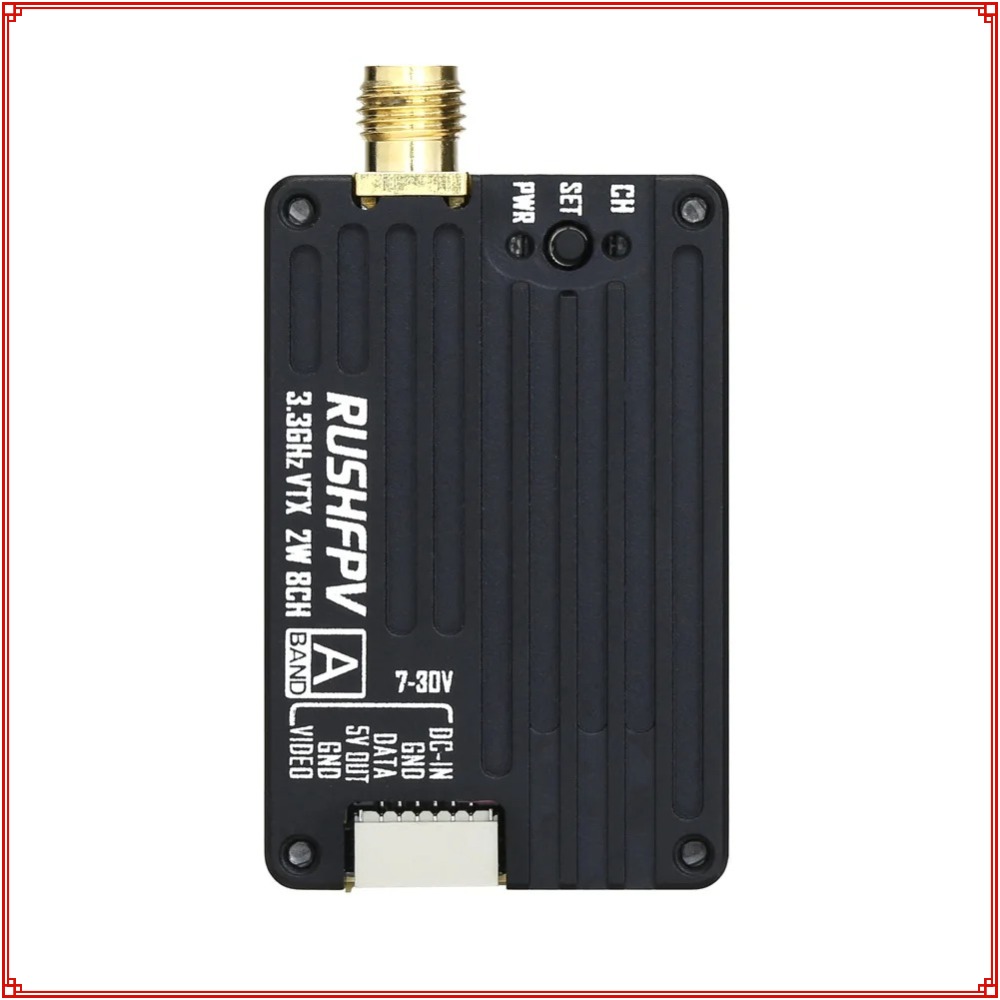 2026 New RUSHFPV 3.3G 2W VTX T - Drone Rc Transmitter And Receiver 评论和价格