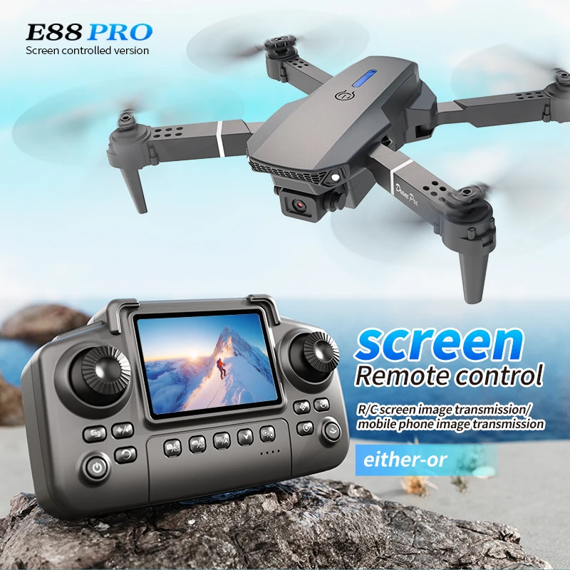 Professional E88 PRO Drone wit - Drone Rc Foldable 评论和价格