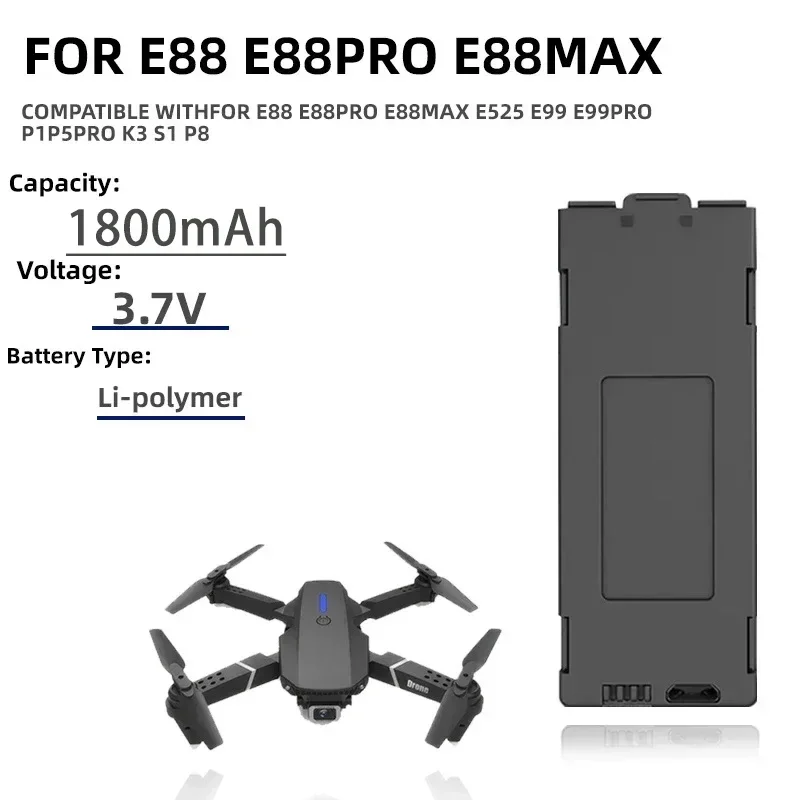 1-10pcs E99 Pro Drone Battery  - Drone Rc E99 Pro 评论和价格
