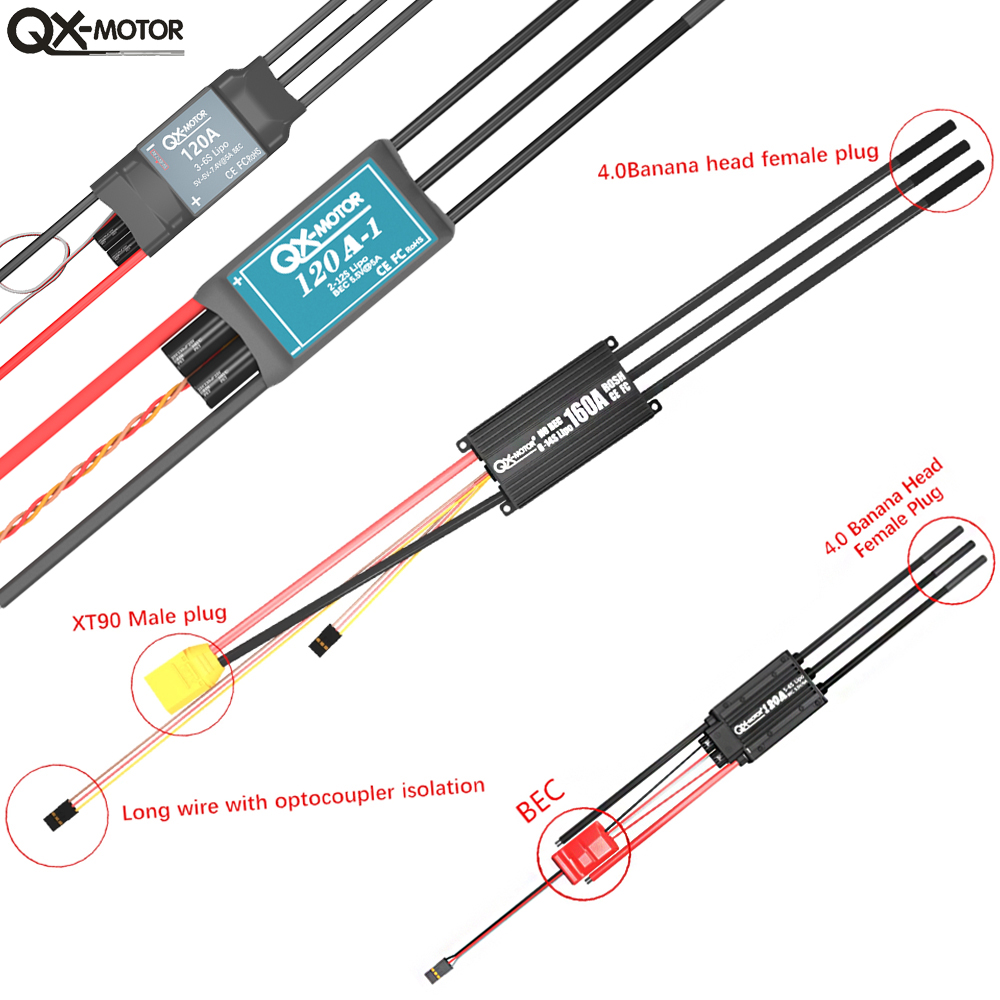 QX-MOTOR Brushless ESC series  - Drone Rc Car 评论和价格