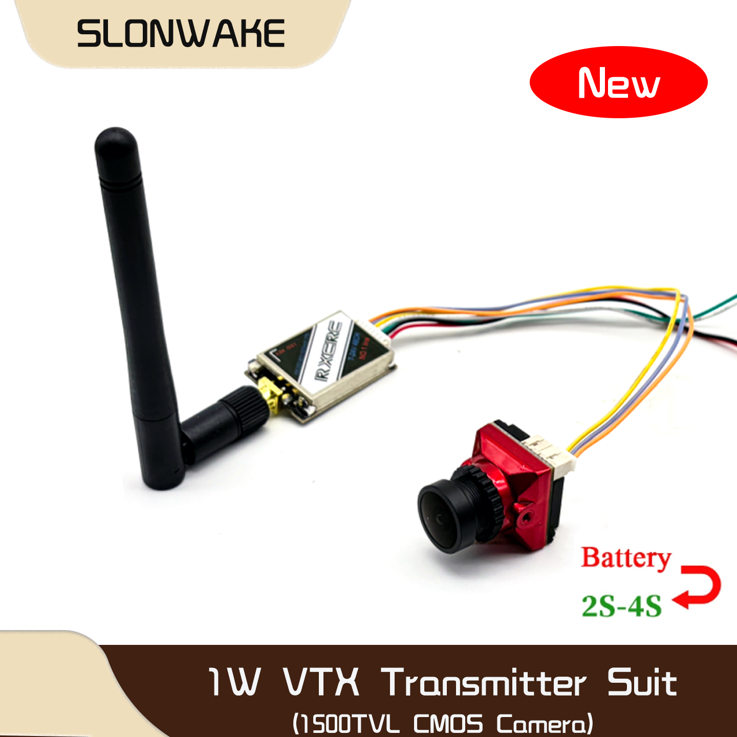 SLONWAKE  5.8G 48CH 1W VTX 100 - Drone Rc Transmitter And Receiver 评论和价格