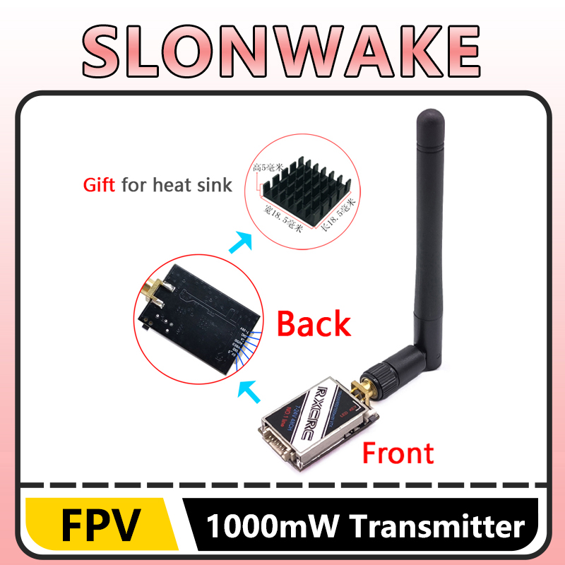 SLONWAKE  5.8G 48CH 1W VTX 100 - Drone Rc Transmitter And Receiver 评论和价格