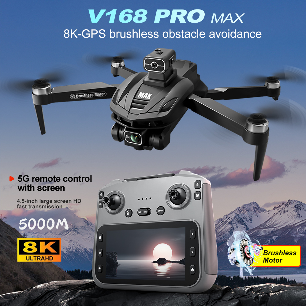 V168 PRO Max GPS Drone 8K Prof - Drone Rc App 评论和价格