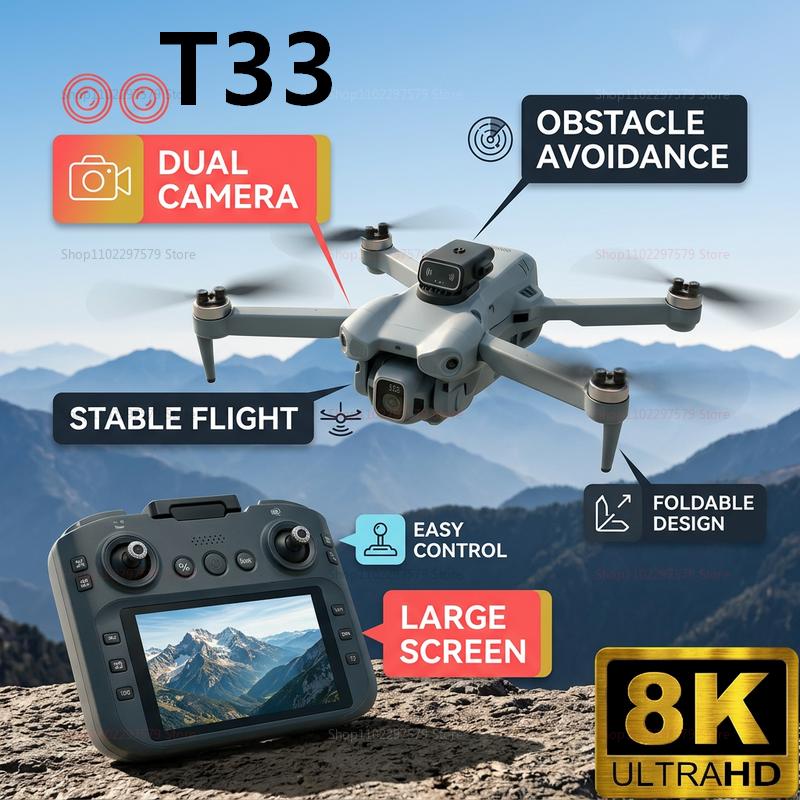 2026 New T33 RC Drone 8K Camer - Drone Rc Foldable 评论和价格
