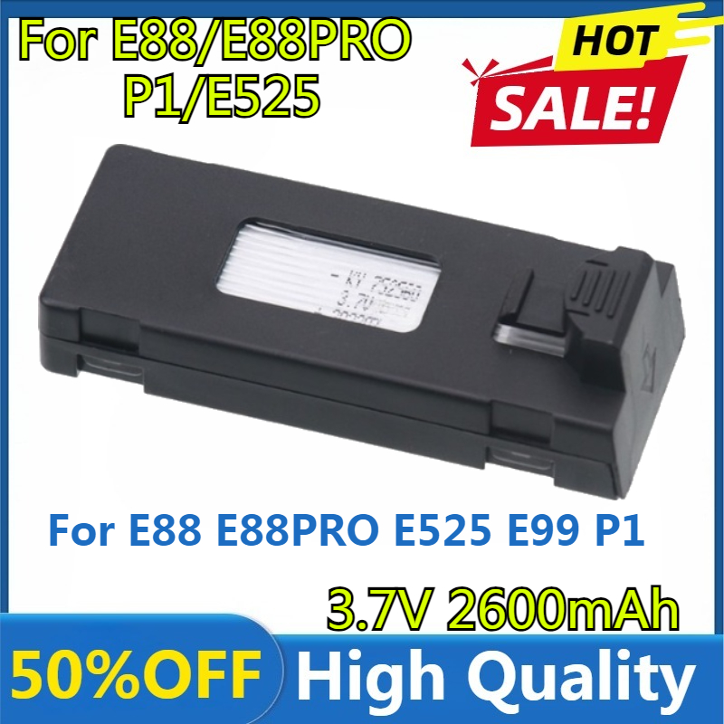 E88 Battery 3.7V 2600mAh Lipo  - Drone Rc E99 Pro 评论和价格