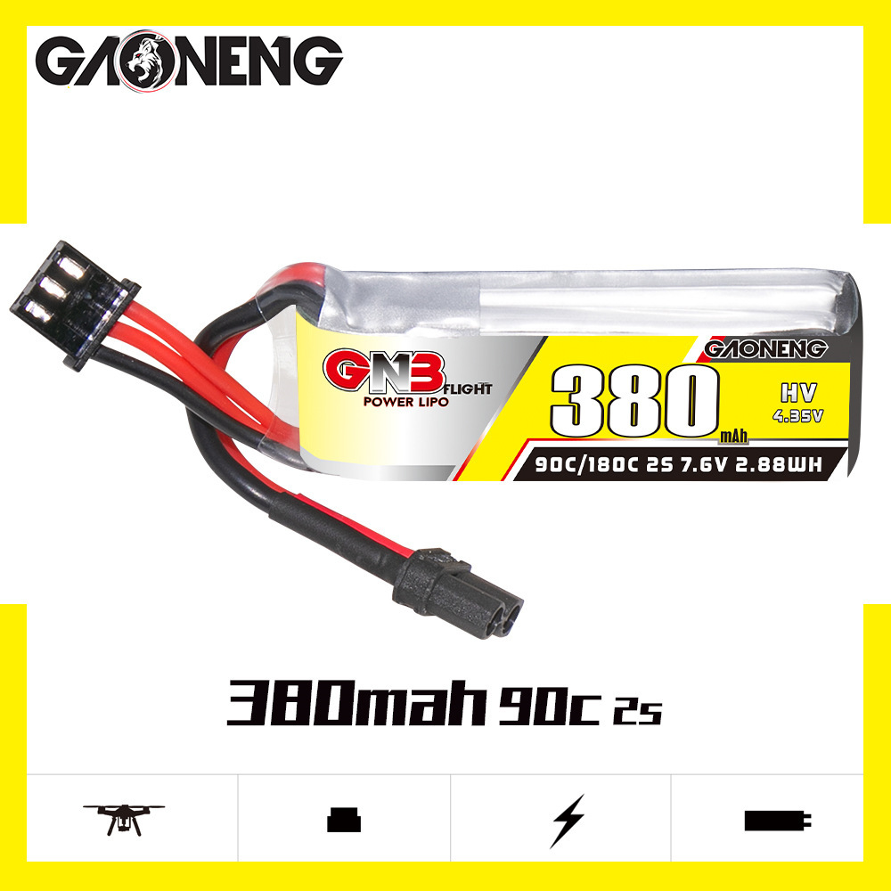 GNB 2S 7.6V 380mAh 90C/180C Li - Dron Rc Quadcopter 评论和价格