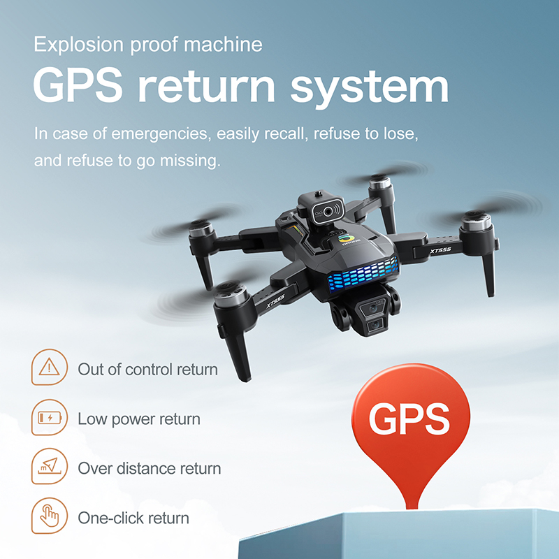 New XT555 GPS RC Drone Cam Pro - Drone Rc Foldable 评论和价格