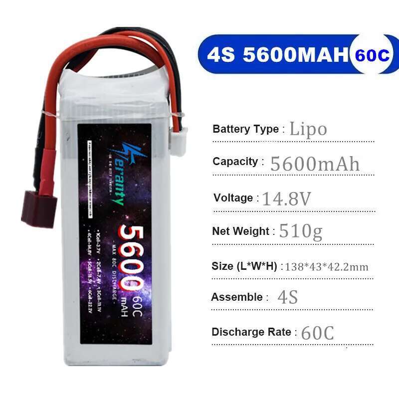 TERANTY 5600MAH 60C 2S 3S 4S 6 - Rc Drift Car Kit 评论和价格