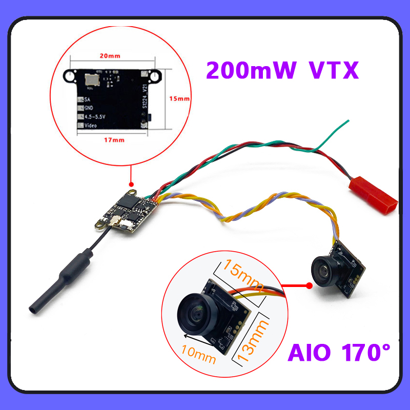 SLONWAKE 5.8G 1200TVL FPV Came - Drone Rc Transmitter And Receiver 评论和价格