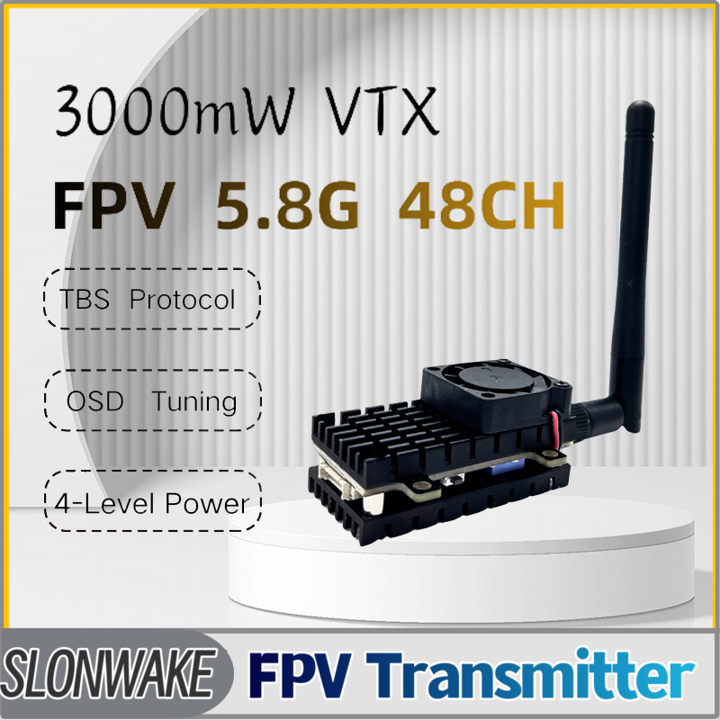SLONWAKE 5.8G 3000mW Simulatio - Drone Rc Transmitter And Receiver 评论和价格