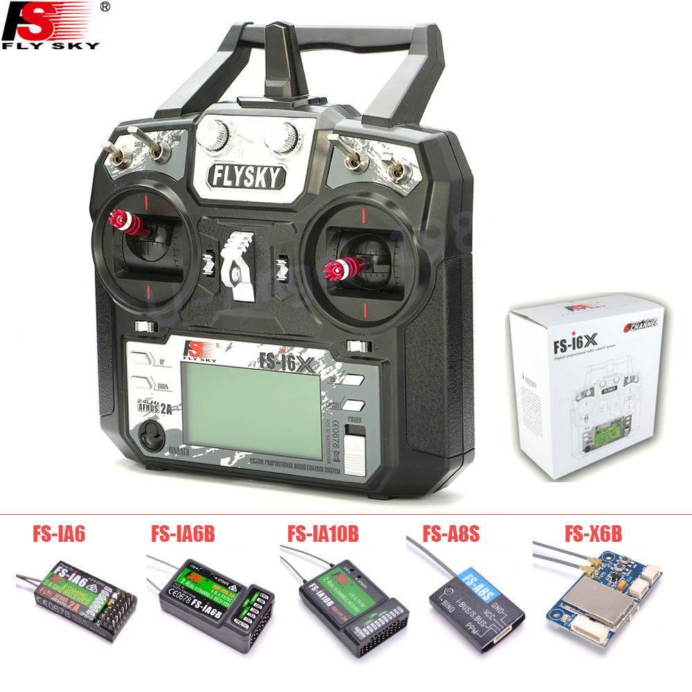 FLYSKY FS-i6X FS i6X 10CH 2.4G - Drone Rc Transmitter And Receiver 评论和价格