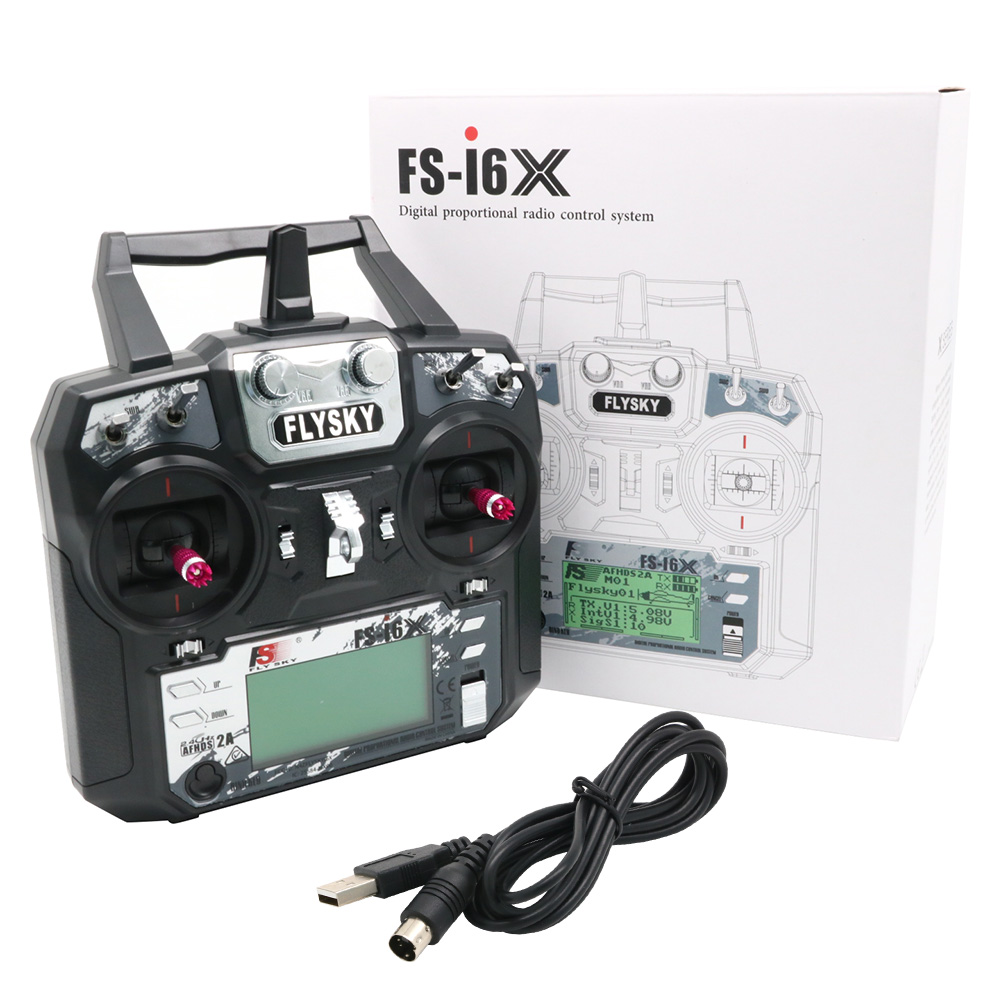 FLYSKY FS-i6X FS i6X 10CH 2.4G - Drone Rc Transmitter And Receiver 评论和价格