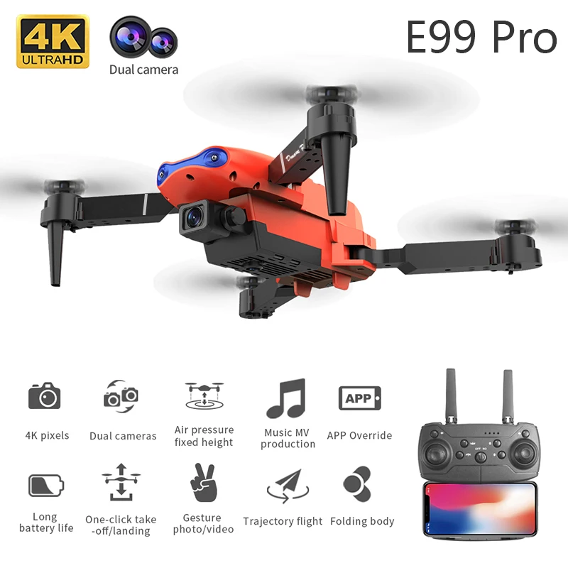 4K 5G WIFI FPV E99Pro Foldable - Drone Rc E99 Pro 评论和价格